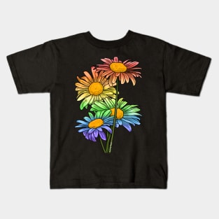 Daisies Rainbow Kids T-Shirt